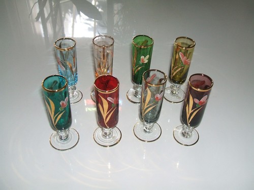 Verres liqueur sur - verres, à
