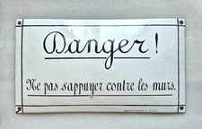 Plaque émaillée Bombée