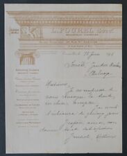 Invoice VERSAILLES 1936 FURREL SCULPTOR MARBLE illustrated header 44