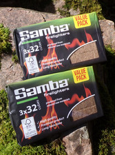 LOT DE 6 X 32 CUBES ALLUME-FEU ( CIRE & BOIS) - POELE A BOIS, INSERT & BARBECUE