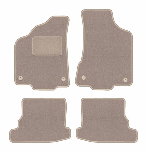 Tapis sol velours beige - tapis,