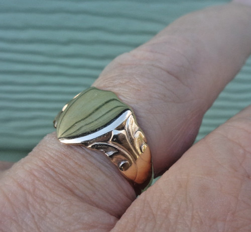 9ct chevalière vintage - chevalière,