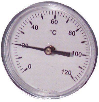 Thermomètre rond 120 c - 0, 120°c
