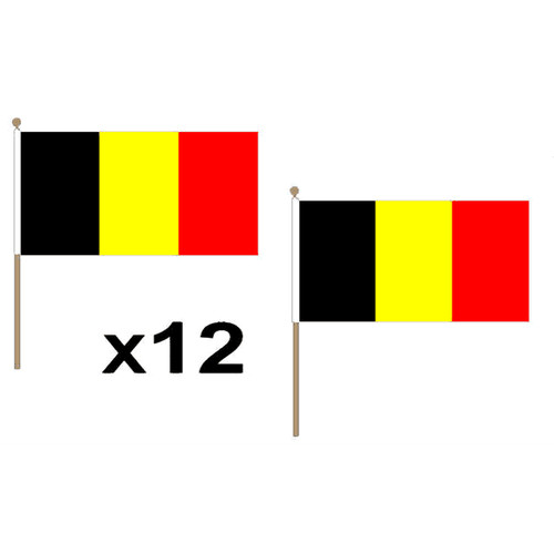 Drapeau belgique 45x30cm hampe - drapeau,
