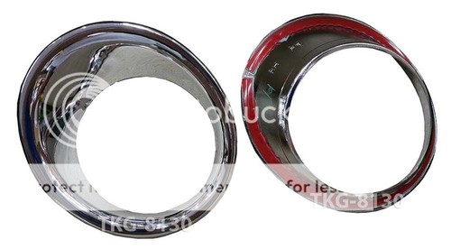 Chrome fog light cover - chrome,