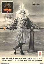 Advertising - Vendéennes à la galette bretonne - Biscuits Lu - Vintage - Illustrat