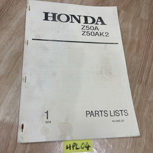 Honda z50a z50ak2 liste - honda,