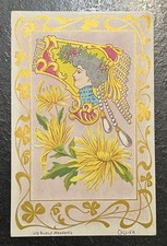 carte postale art nouveau les