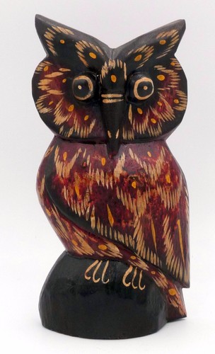 Chouette hibou rouge en - chouette,