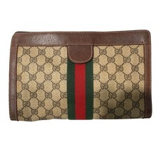 Sac pochette PVC GUCCI marron