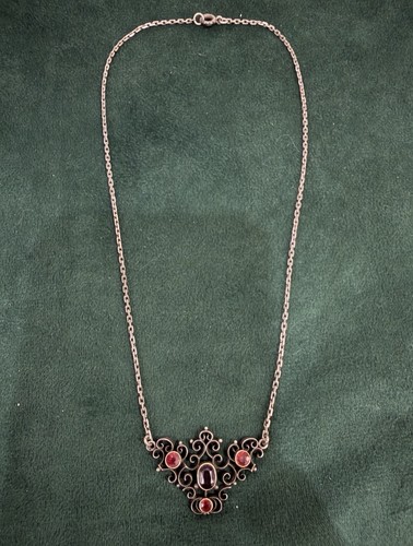 Ancien bijou collier argent - ancien,