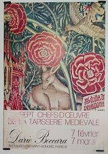 Seven Masterpieces of Medieval Tapestry Circa 1980 Original Poster Expo