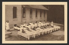 Old postcard (oleron) sanatorium st-trojan-les-bains - Bains de soleil, 114 ARJAC, 30's