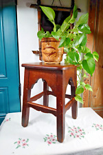 ? Antique Handcrafted Solid Wood Stool - Unique Piece