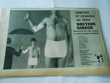 1963 Advertising Wool Belt and Elbow Pad Doctor Gibaud