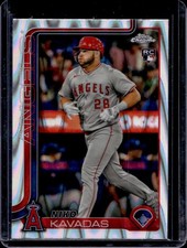 2025 Topps Chrome Niko Kavadas RC RayWave Refractor Rookie #20