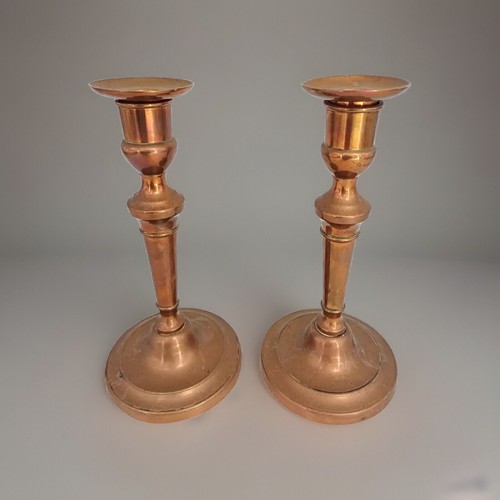 Paire bougeoirs xixème - de,