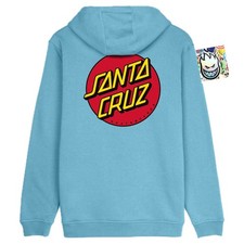 SANTA CRUZ Sweat À Capuche Dot Chest Main Bleue Originale + 20 Autocollants