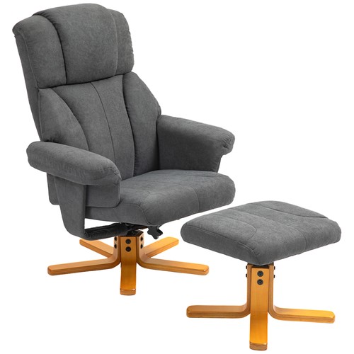 Homcom fauteuil relax - relax, avec