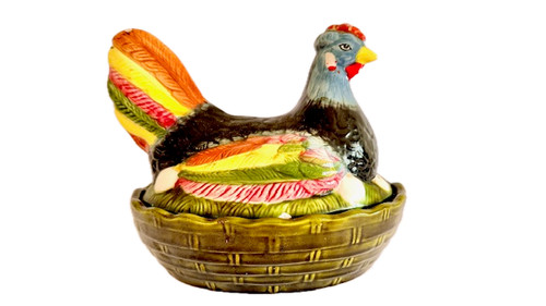 Bol poule céramique sur - poule,