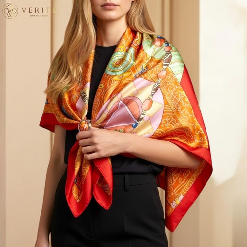 Rare vintage foulard soie - vintage,