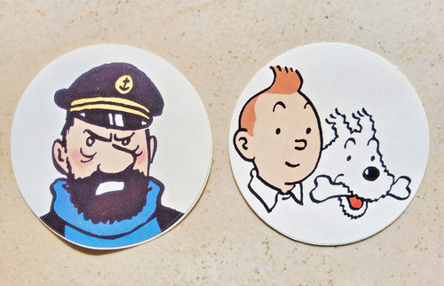 Autocollants tintin milou - autocollants,