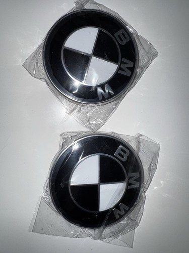 Badge bmw noir blanc - &,