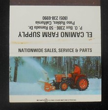 1980 Kubota Tractor w/ Snow Blower El Camino Farm Supply Ramada Paso Robles CA
