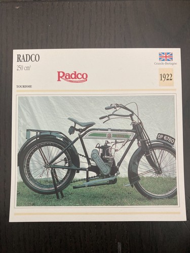 Carte fiche moto collection - moto,