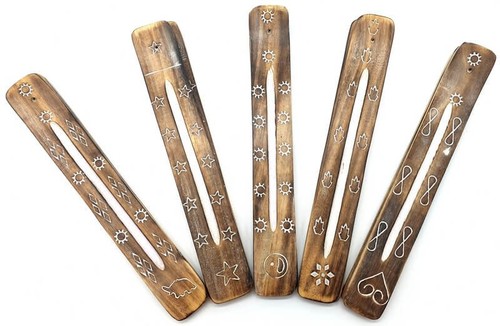 Porte encens bois ski27 - porte-encens, mix