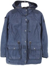 Veste GAASTRA Seaport Heritage Femme MEDIUM À Capuche Cachée Matelassée Bleue
