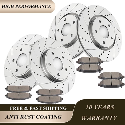 Front rear drilled rotors - front,