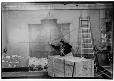 Sarkis, the blacksmith in the role of Kriegsschatz, silver print 30x40cm