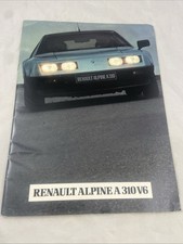 ALPINE RENAULT A310 V6 orig 1982 French Mkt Full 20pp Sales Brochure