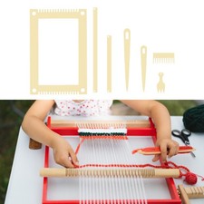Kit de métier à tisser en bois, fournitures créatives compactes et pratiques,