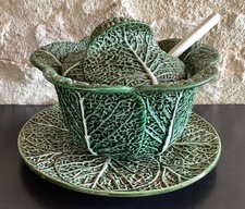 Vintage Cabbage Shaped Vegetable Soup Dish Soup Bowl