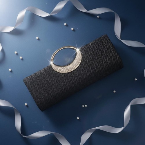 Pochette strassée brillante - strassée,