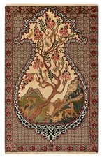 Tapis persan noué à la main