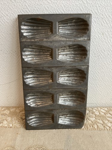 Ancien moule plaque madeleines - moule,