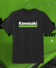 KAWASAKI Main Logo T-SHIRT GREEN Racing Ninja Motorcycle Motor Bike Fast Ship!