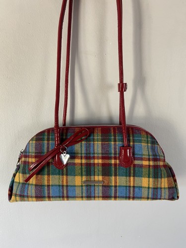 Sac main vintage carreaux - main,