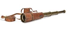 Antique Brass Telescope Leather Pirate Spyglass Scope Vintage Sailor Gift Pirate