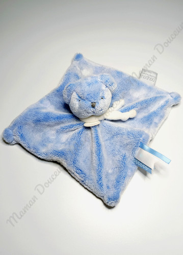 Doudou plat carré ours - doudou,