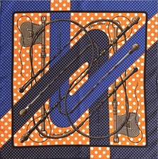 Hermes Clic-Clac a Pois Dot Carre 45cm UNUSED Women No Box