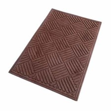 Tapis De Grattage Tapis D'Entrée Marron Éco-Poly Extérieur/Intérieur 60x90cm