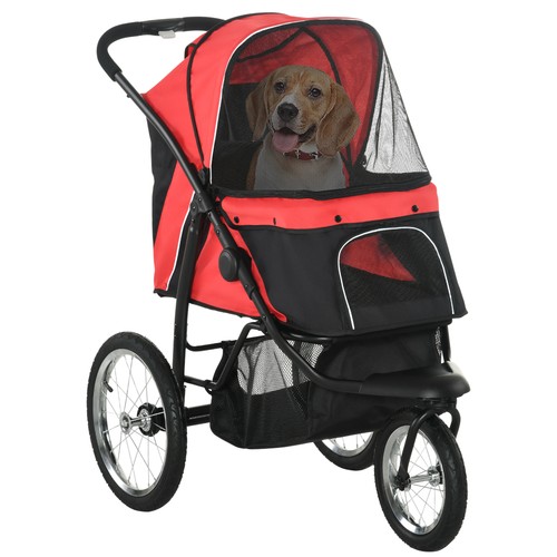 Pawhut foldable pet stroller - pet,
