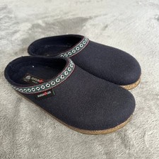 Haflinger Wool Clogs Blue Grizzly Shoes Size 41 Women's 10 Men's 8