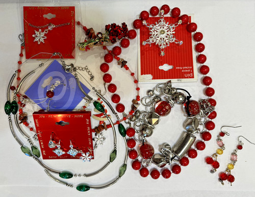 Assortiment bijoux lot - assortiment, noël