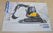 Mecalac 8MCR Excavator Railway Brochure Prospekt