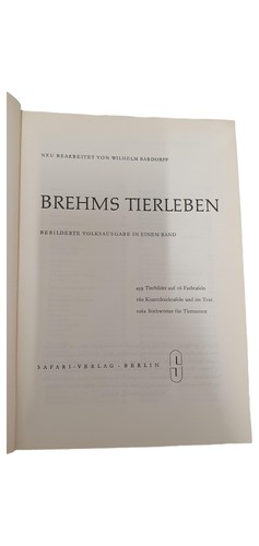 Brehms tierleben wilhelm - brehms,